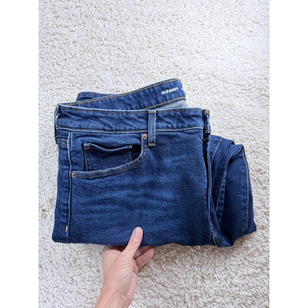 Old Navy OG Loose Jeans Women 18 Blue High Rise Secret Smooth Pockets
